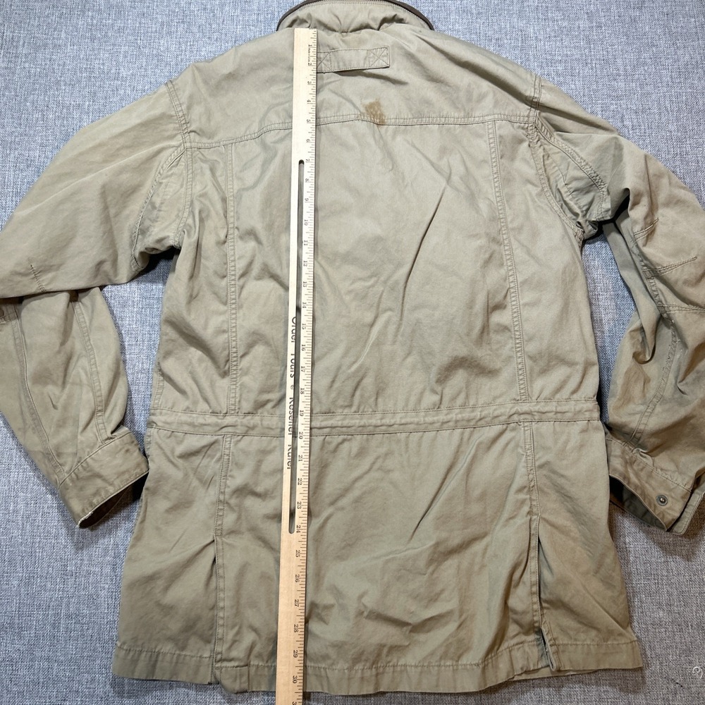 VTG Cabela's Medium Khaki Utility Jacket Outdoor Gear Military Hunting Fishing - Picture 14 of 15